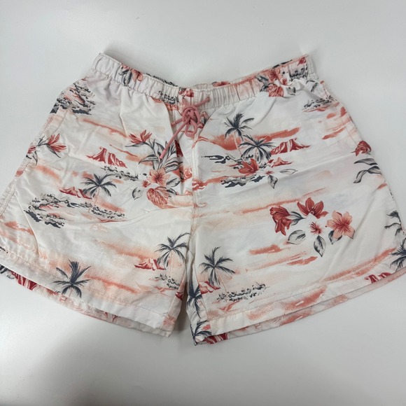 LCKR Other - LCKR Men's Tropical Floral‎ Swim Trunks Size L Elastic Waist Drawstring Pockets